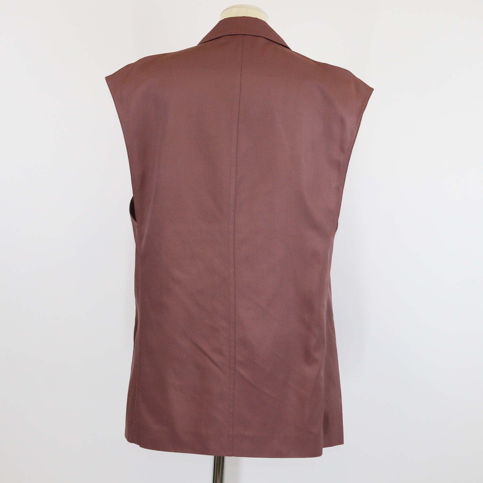 Tibi Cinnamon Drapey Oversize Double Breasted Vest