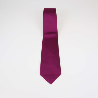 Hermes Fuchsia Silk Geometrical H Tie