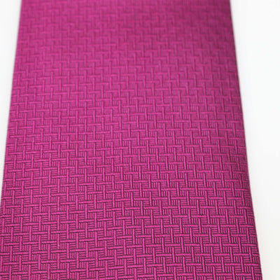 Hermes Fuchsia Silk Geometrical H Tie