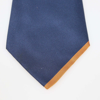 Hermes Blue Silk Tip Print Tie