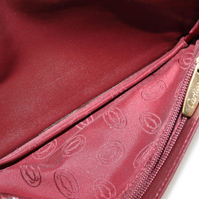 Cartier Burgundy Must de Cartier Long Bifold Wallet Womens Cartier 