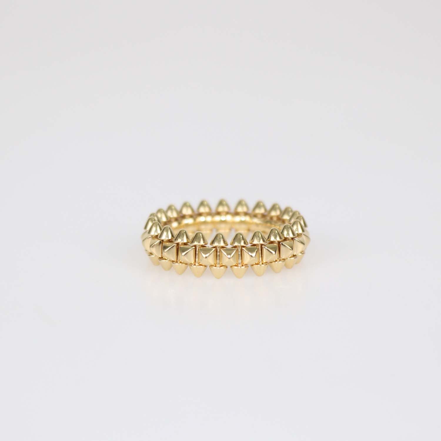 Cartier 18k Yellow Gold Clash de Cartier Small Model Ring Size 55