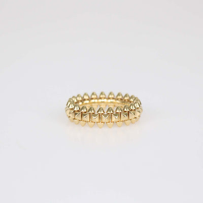 Cartier 18k Yellow Gold Clash de Cartier Small Model Ring Size 55