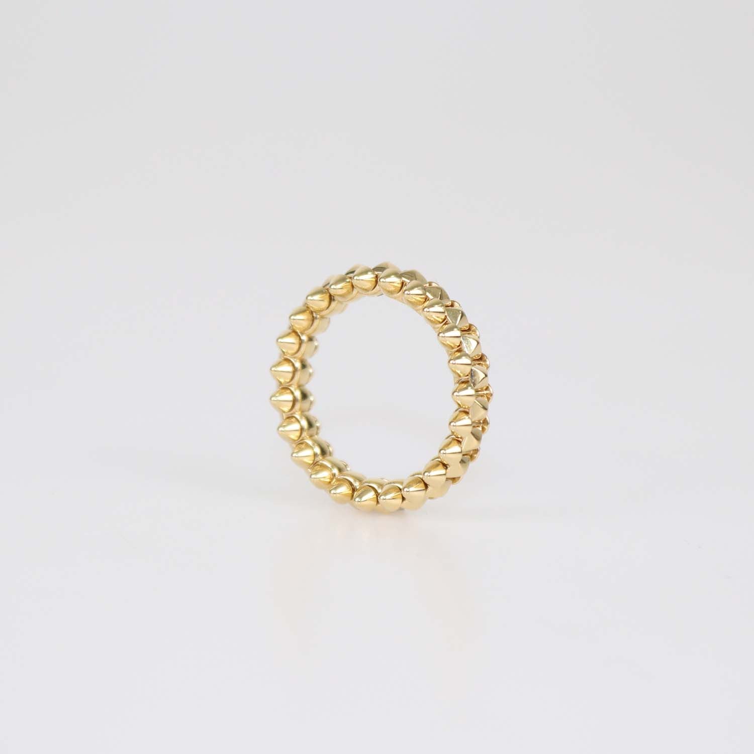 Cartier 18k Yellow Gold Clash de Cartier Small Model Ring Size 55