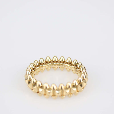 Cartier 18k Yellow Gold Clash de Cartier Small Model Ring Size 55