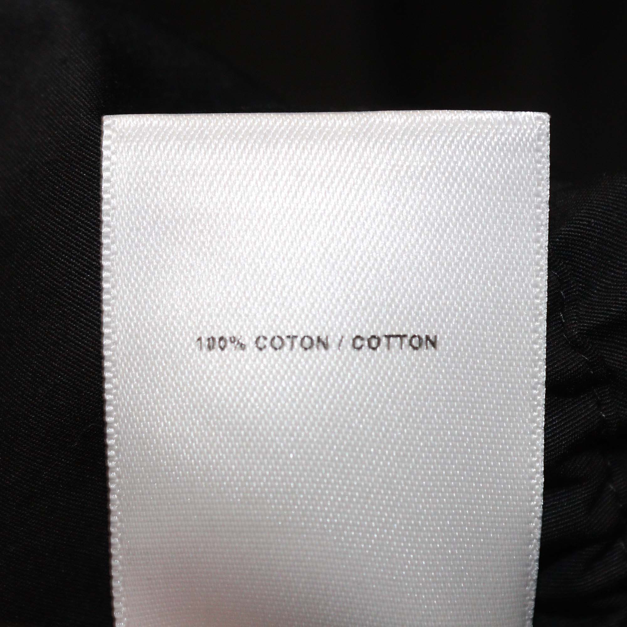 Alaia Black Cotton Three Quarter Sleeve Gathered Drawstring Waist Poplin Dress