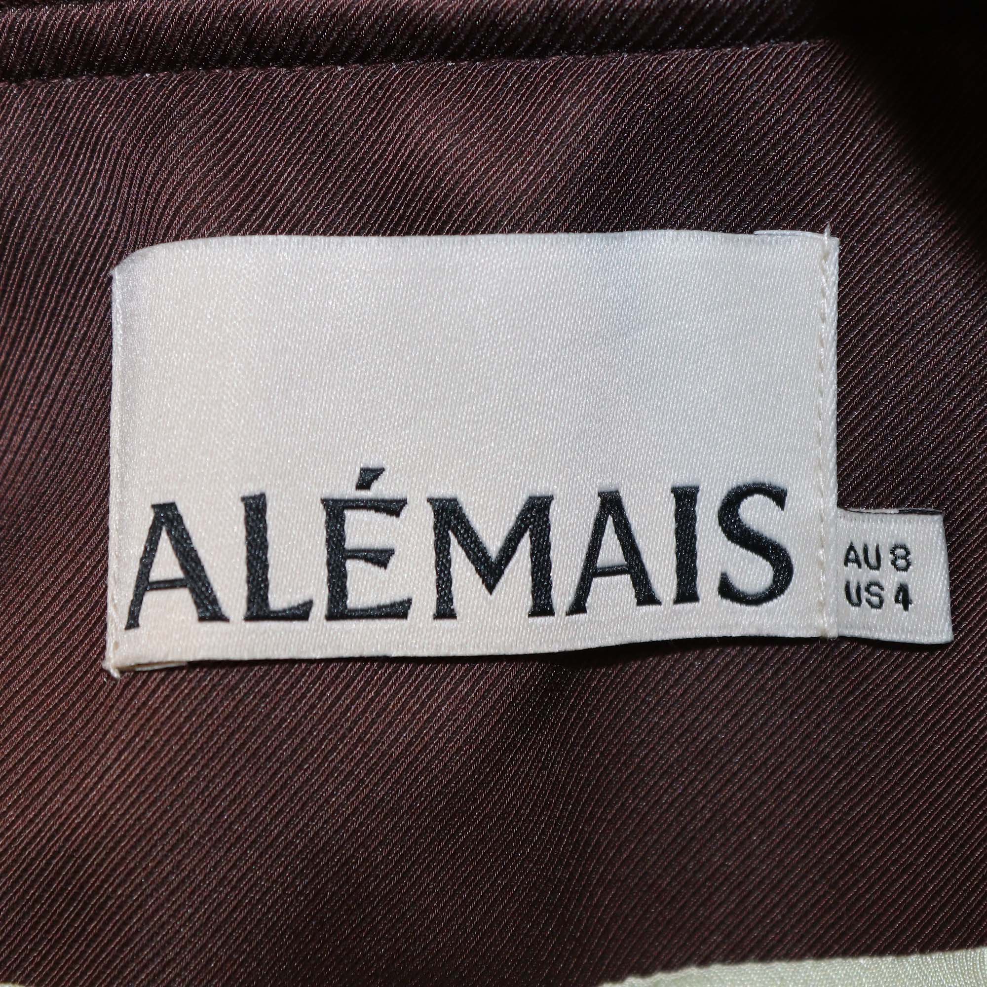 Alemais Brown Fredo Bomber Jacket