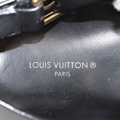 Louis Vuitton Beige/Black Shearling Paseo Comfort Flat Sandals