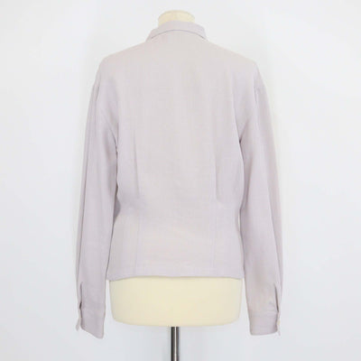 Loro Piana Light Mauve Linen Katherine Long Sleeve Shirt