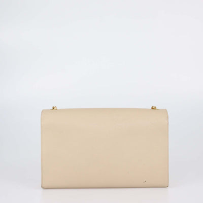 Saint Laurent Beige Leather Medium Kate Shoulder Bag
