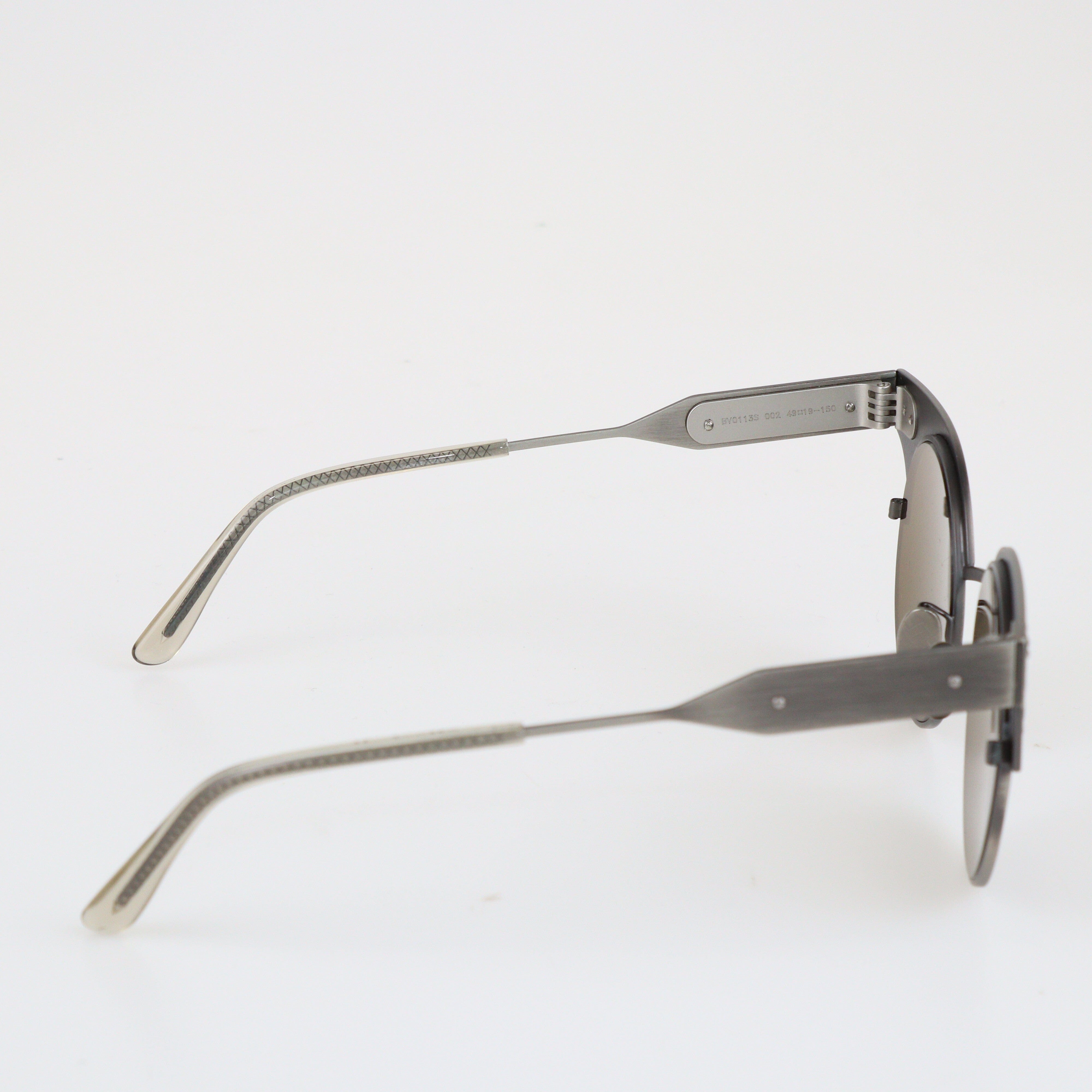 Grey/Brown BV0113S Round Sunglasses Accessories Bottega Veneta 