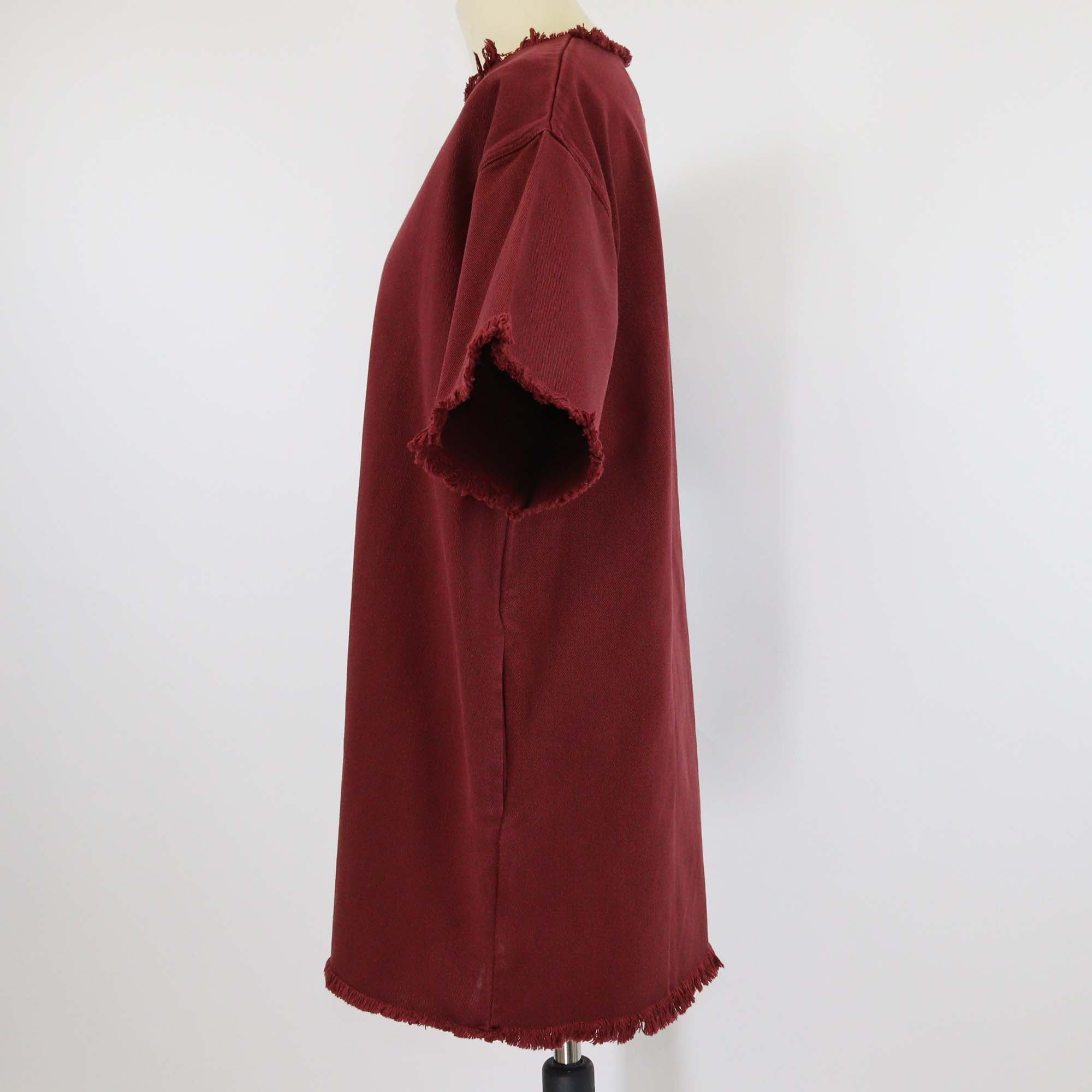 Marques/Almeisa Burgundy Drill T-Shirt Dress