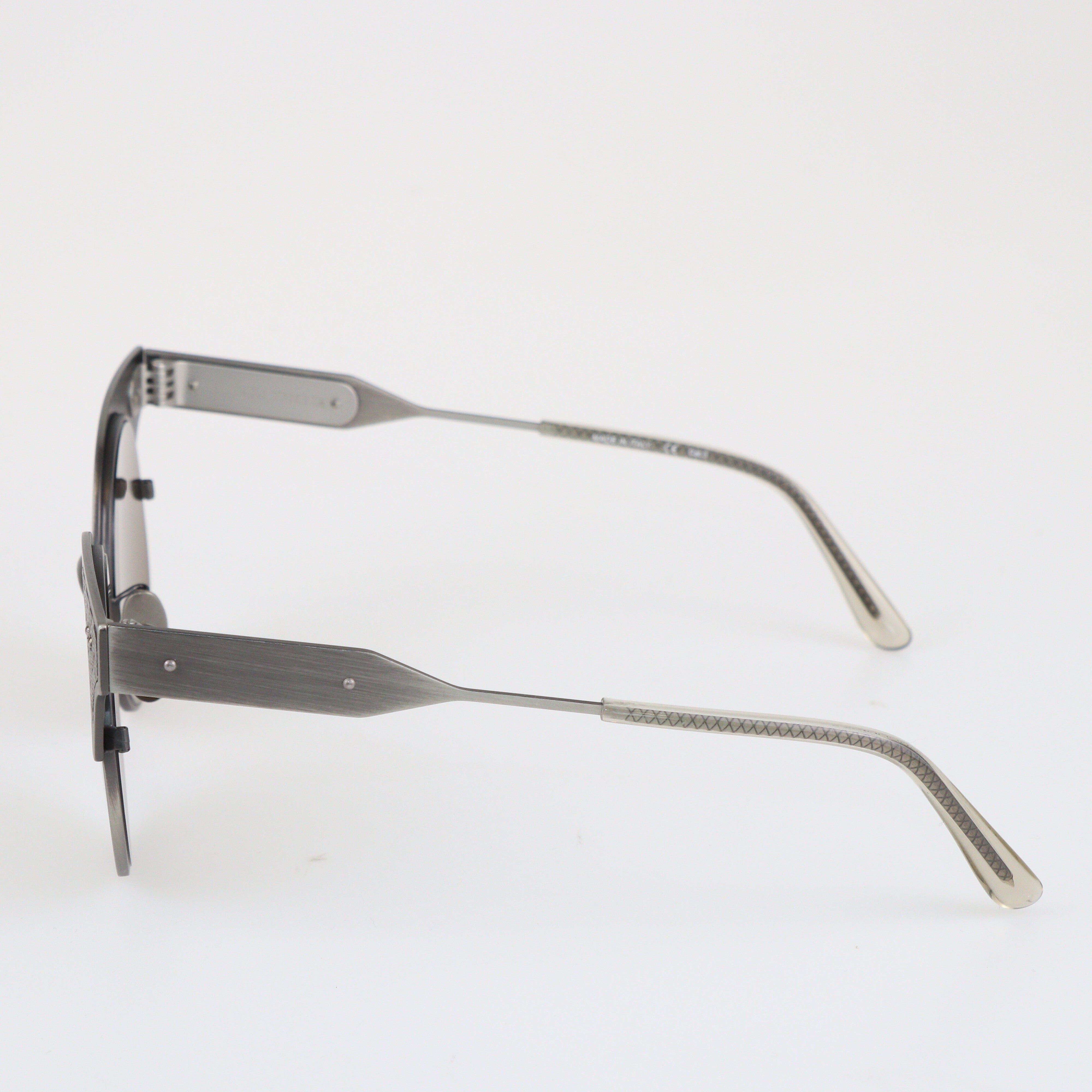 Grey/Brown BV0113S Round Sunglasses Accessories Bottega Veneta 
