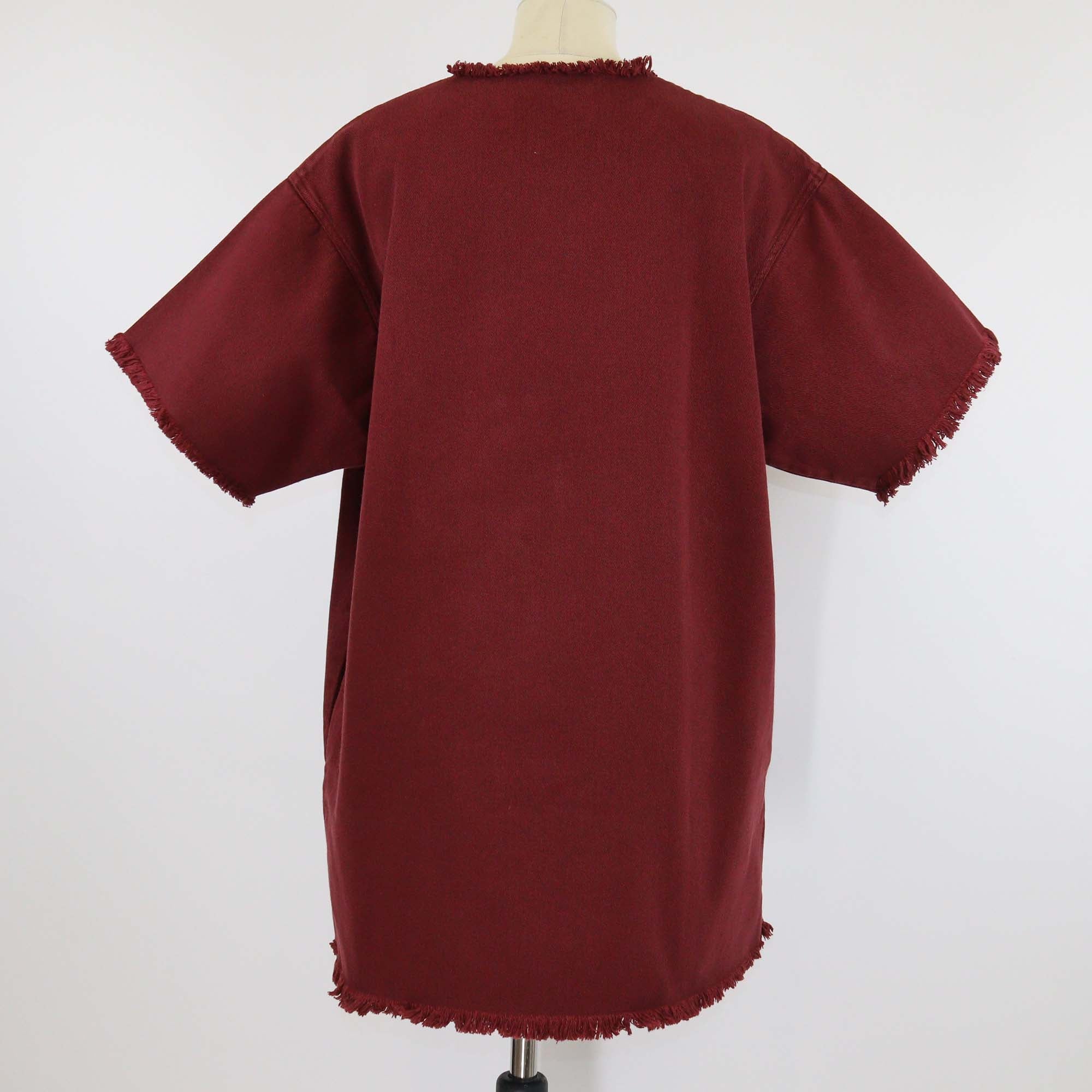 Marques/Almeisa Burgundy Drill T-Shirt Dress