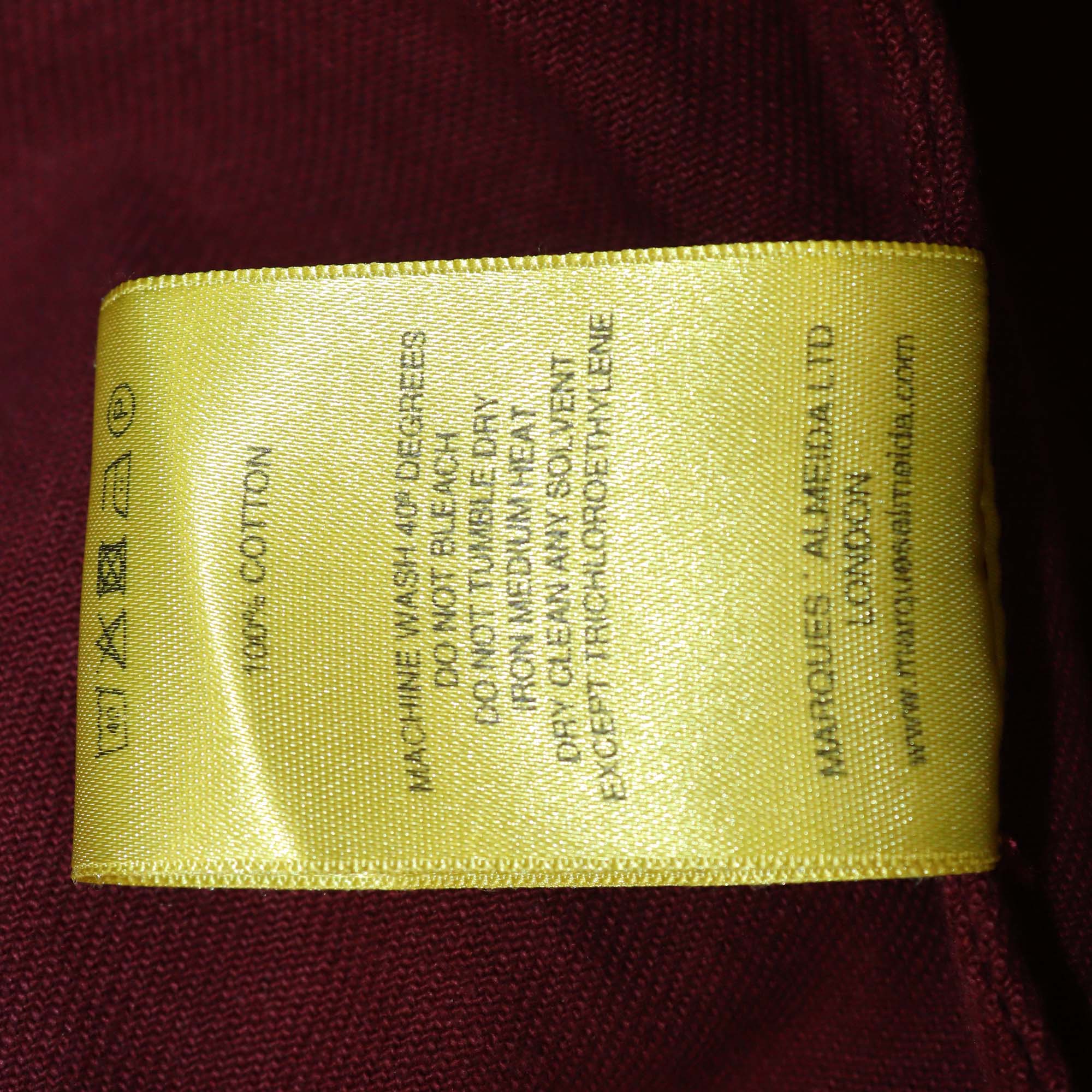 Marques/Almeisa Burgundy Drill T-Shirt Dress