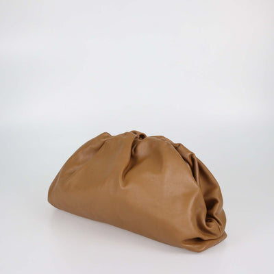 Bottega Veneta Brown Leather Classic The Pouch Clutch