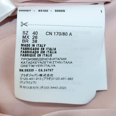 Prada Pink Satin Button Front Shirt