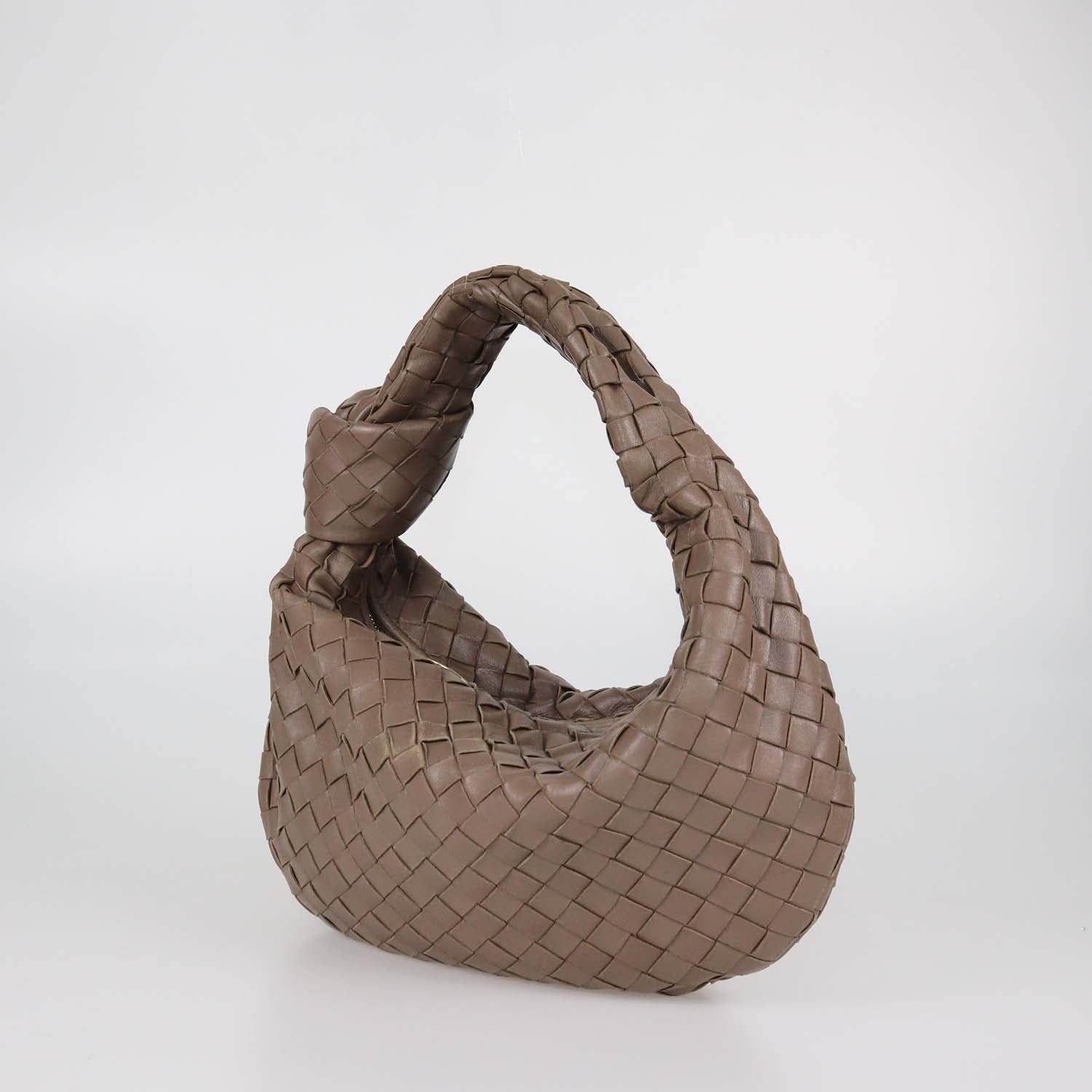 Bottega Veneta Brown Intrecciato Leather Teen Jodie Hobo