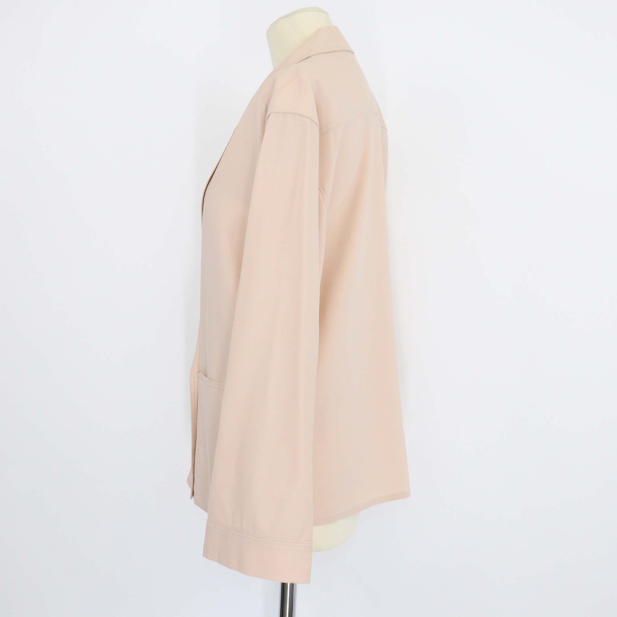 Loro Piana Beige Virgin Wool Hailee Double Breasted Blazer