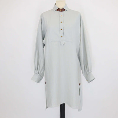 Loro Piana Light Green Linen Anastasia Midi Dress