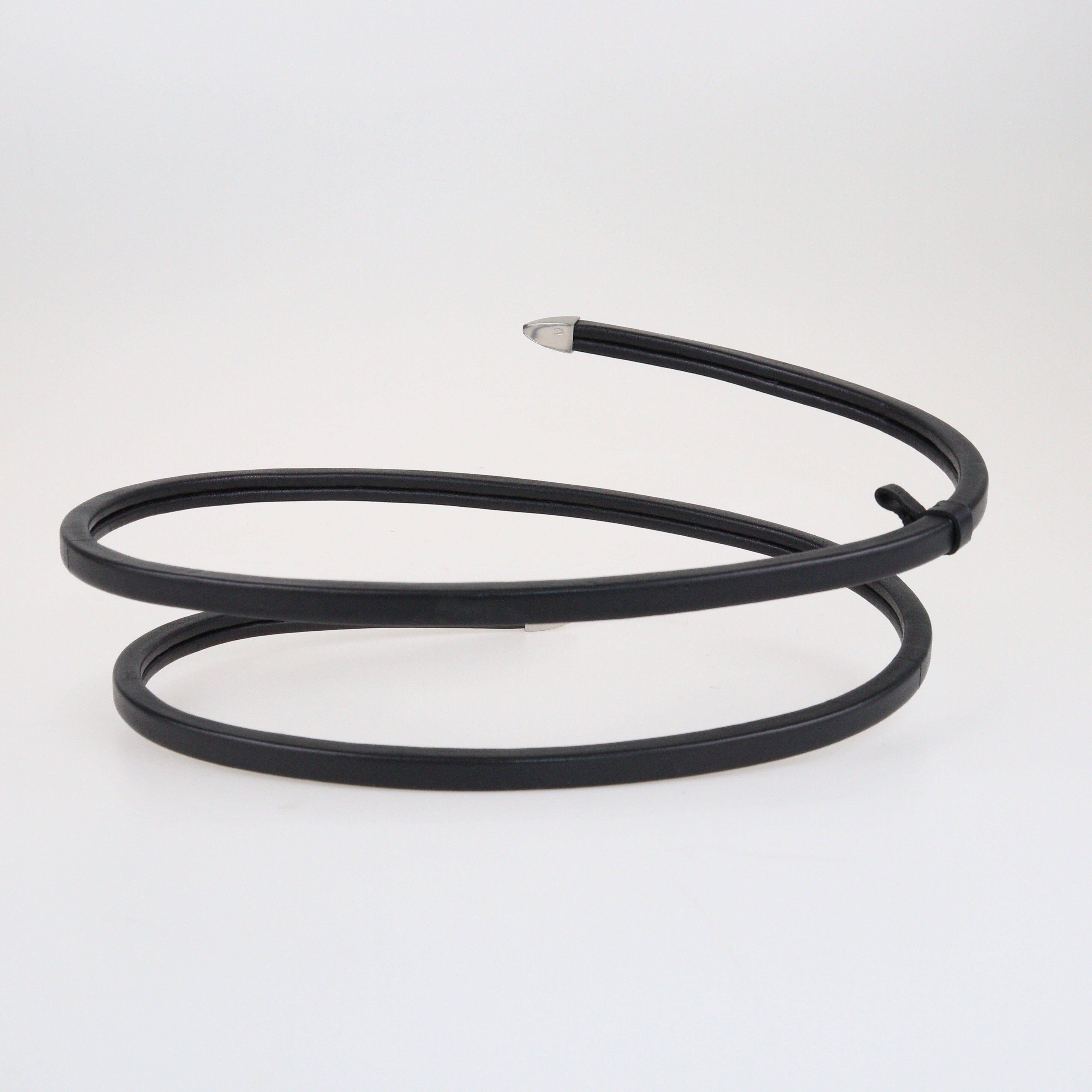 Black Spiral Belt Accessories Bottega Veneta 
