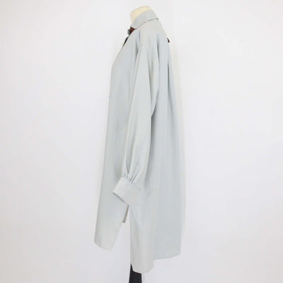 Loro Piana Light Green Linen Anastasia Midi Dress