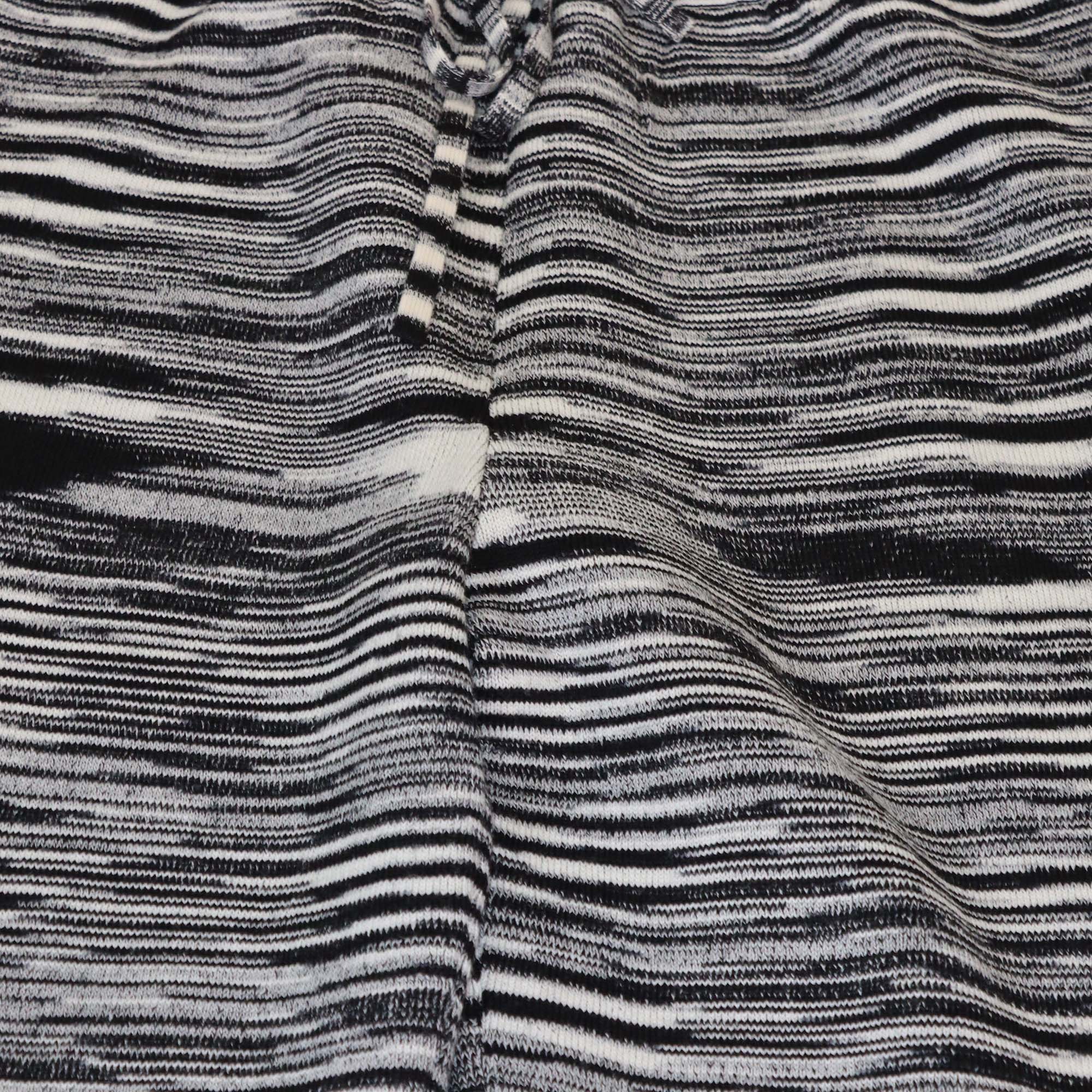 Missoni Black/White Blend Wool Jogger Pants