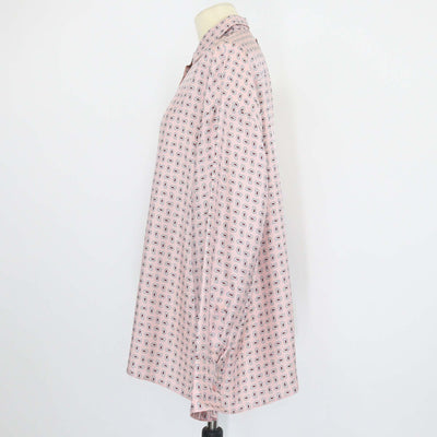 Prada Pink Silk Printed Twill Shirt
