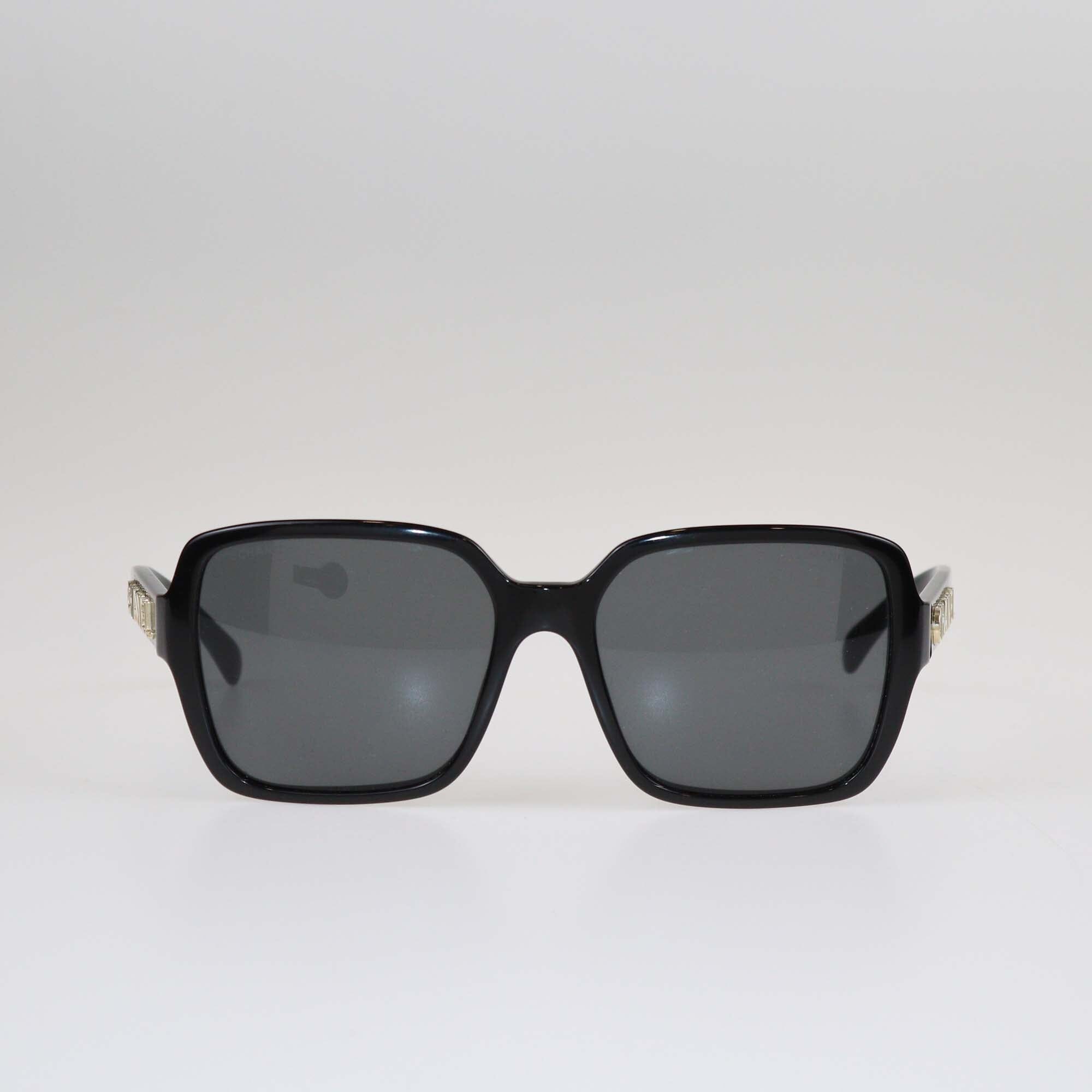 Chanel Black Square Tinted Sunglasses Accessories Chanel 