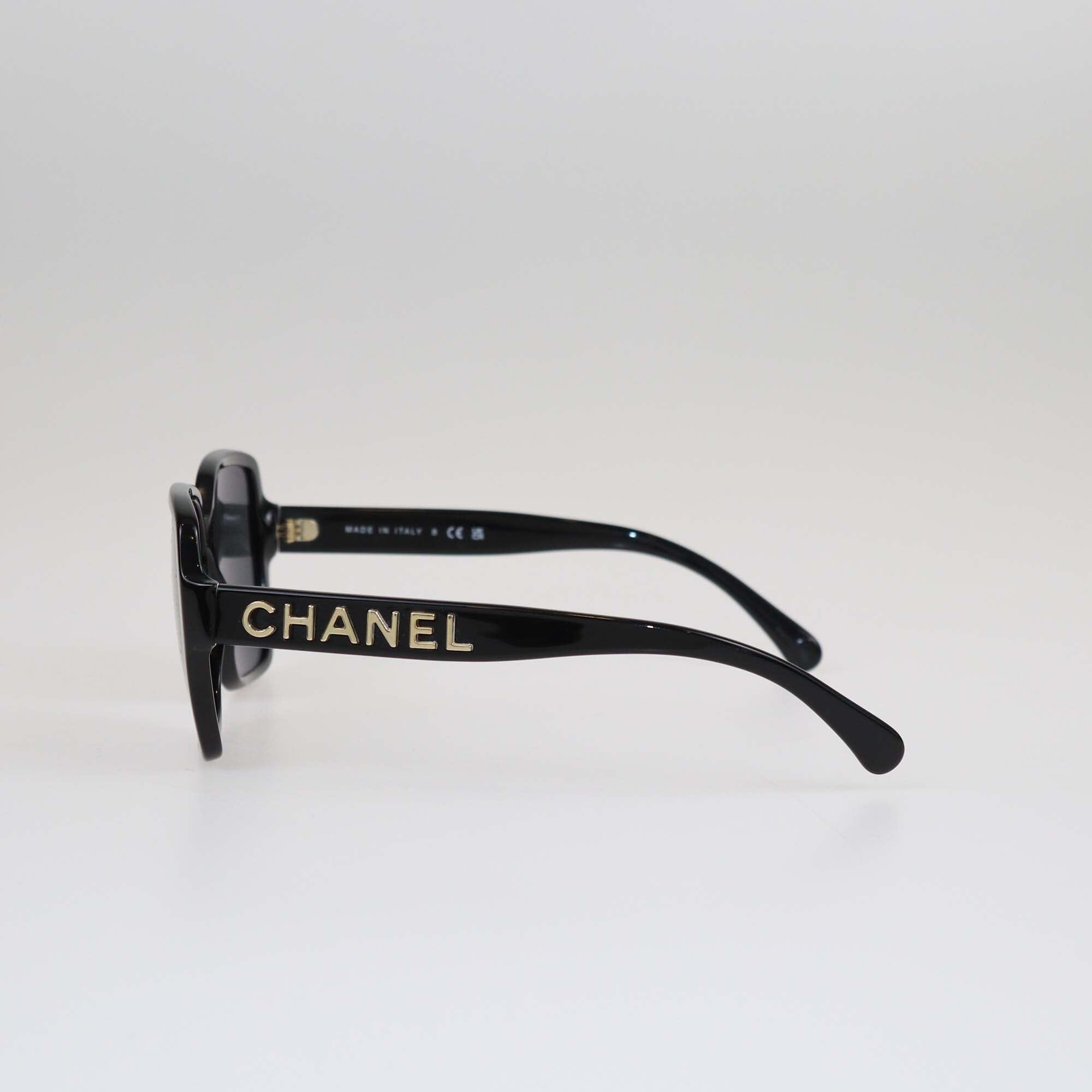 Chanel Black Square Tinted Sunglasses Accessories Chanel 