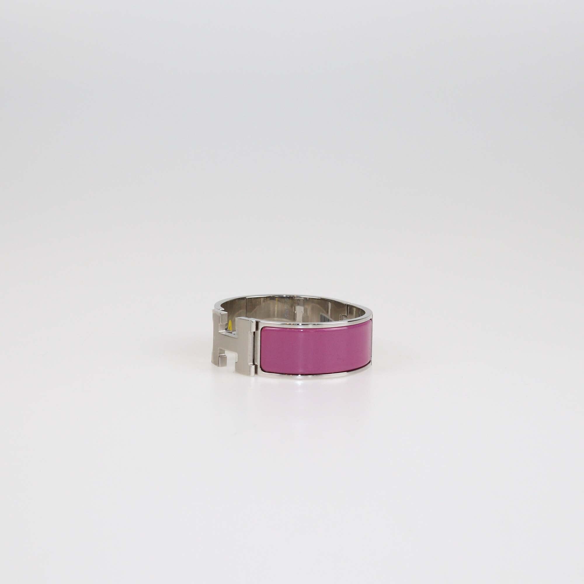 Hermes Rose Azalee Clic Clac H Bracelet PM Womens Hermes 