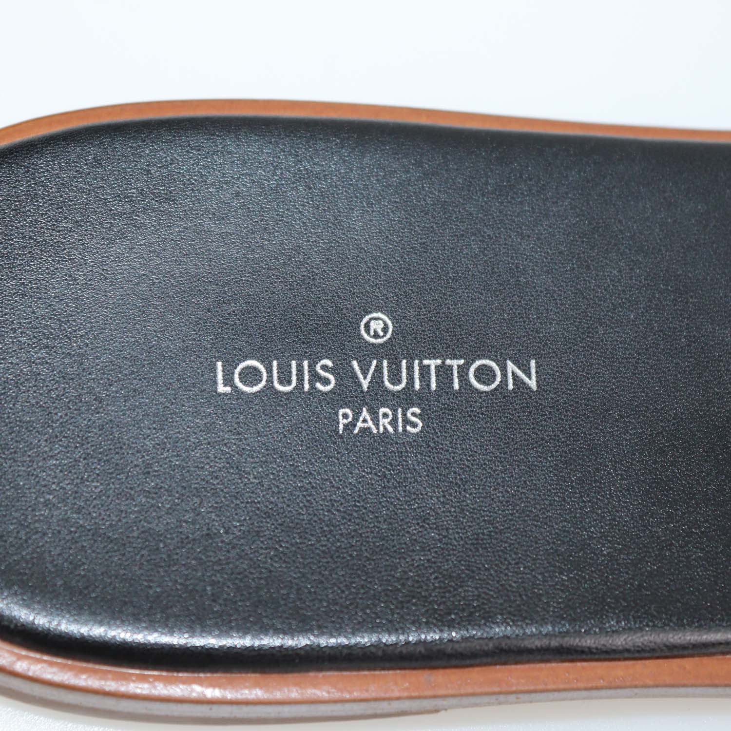 Louis Vuitton Brown Leopard Print Calf Hair and Suede Monogram Lock It Flat Sandals