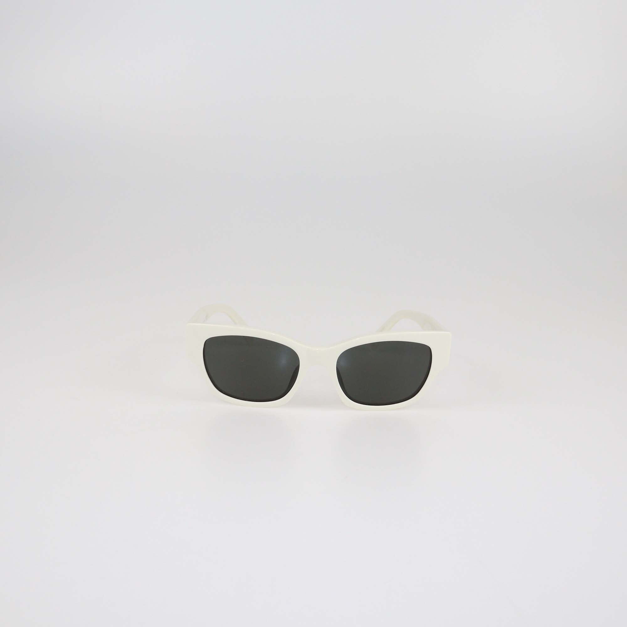 Celine White/Black Cat Eye Sunglasses Womens Celine 