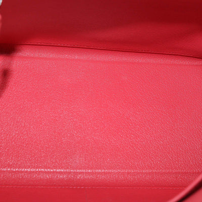 Hermes Red Clemence Leather Palladium Hardware Kelly Returne 32 Bag