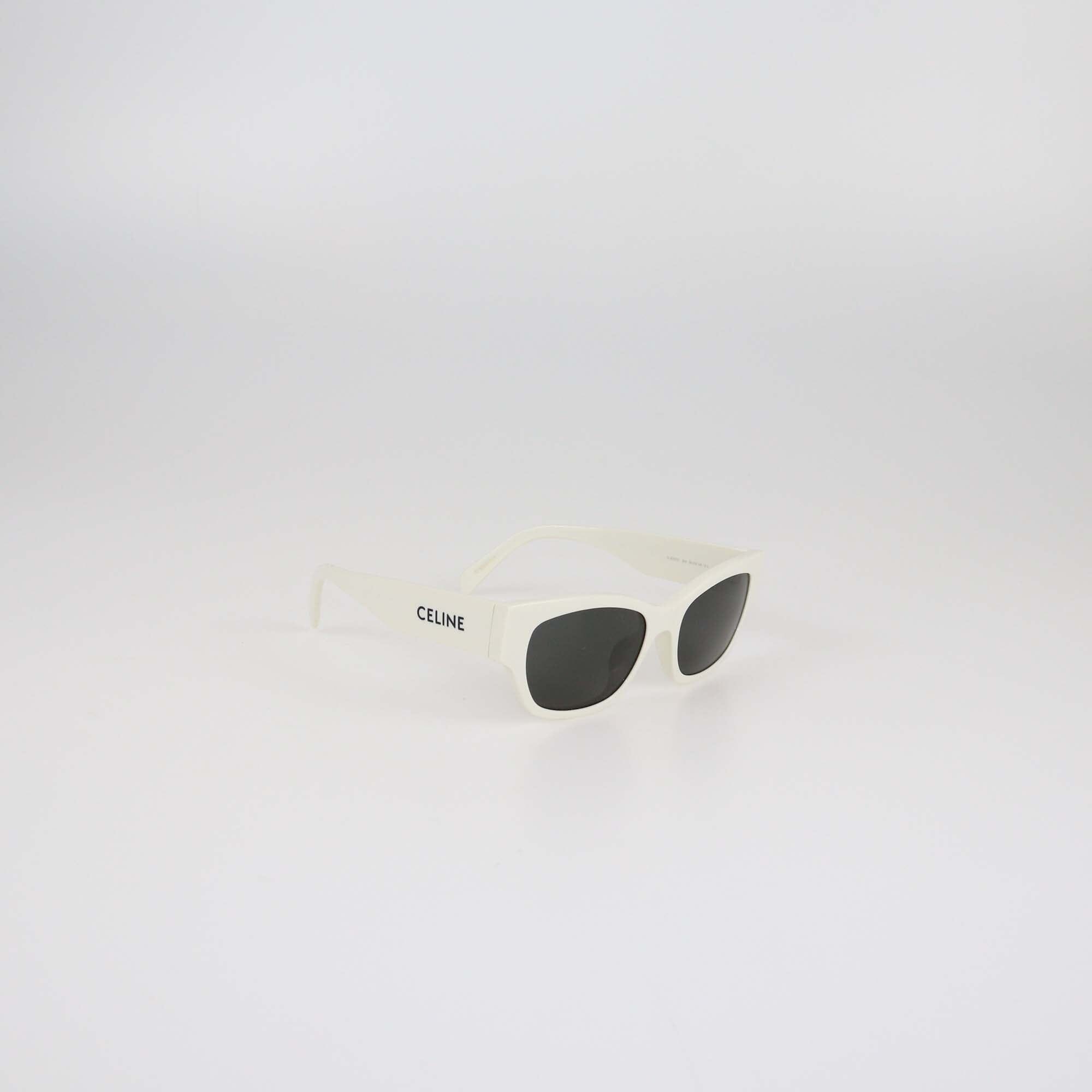 Celine White/Black Cat Eye Sunglasses Womens Celine 