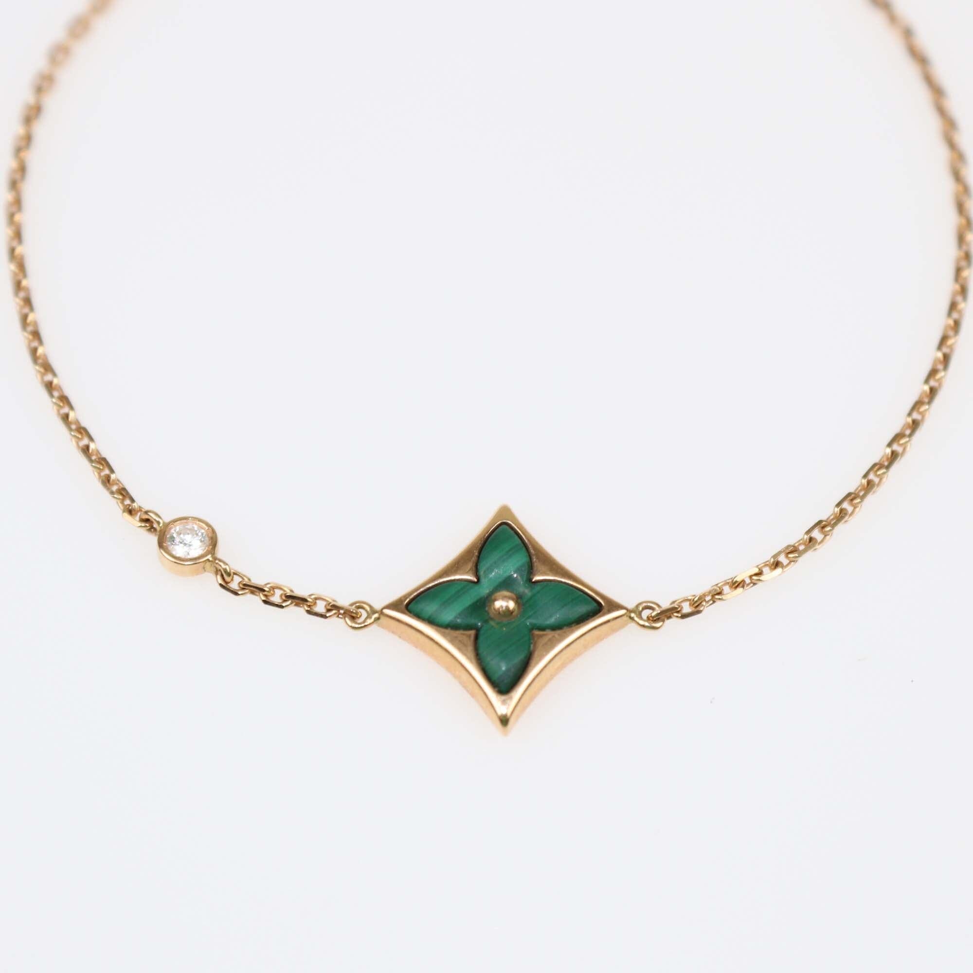 Louis Vuitton Blossom BB Star 18K Rose Gold Malachite Diamond Bracelet Accessories Louis Vuitton 