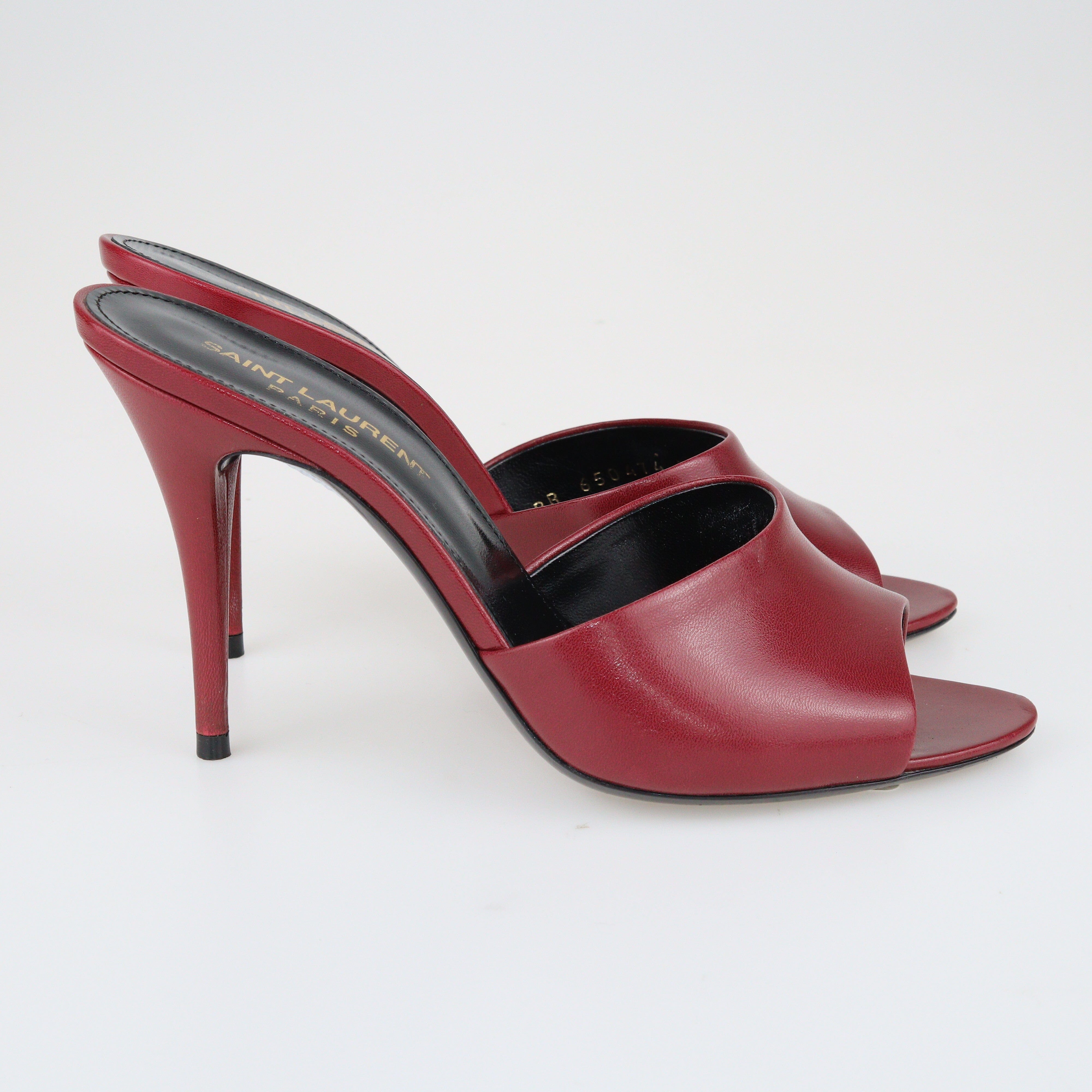 Red Sexy Sandals Shoes Saint Laurent 
