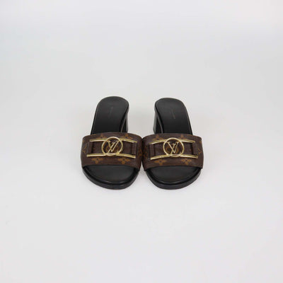 Louis Vuitton Monogram Canvas Lock It Slide Sandals