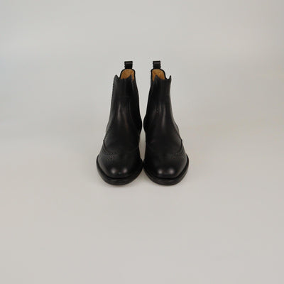 Hermes Black Brighton Ankle Length Boots Womens Hermes 