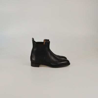 Hermes Black Brighton Ankle Length Boots Womens Hermes 