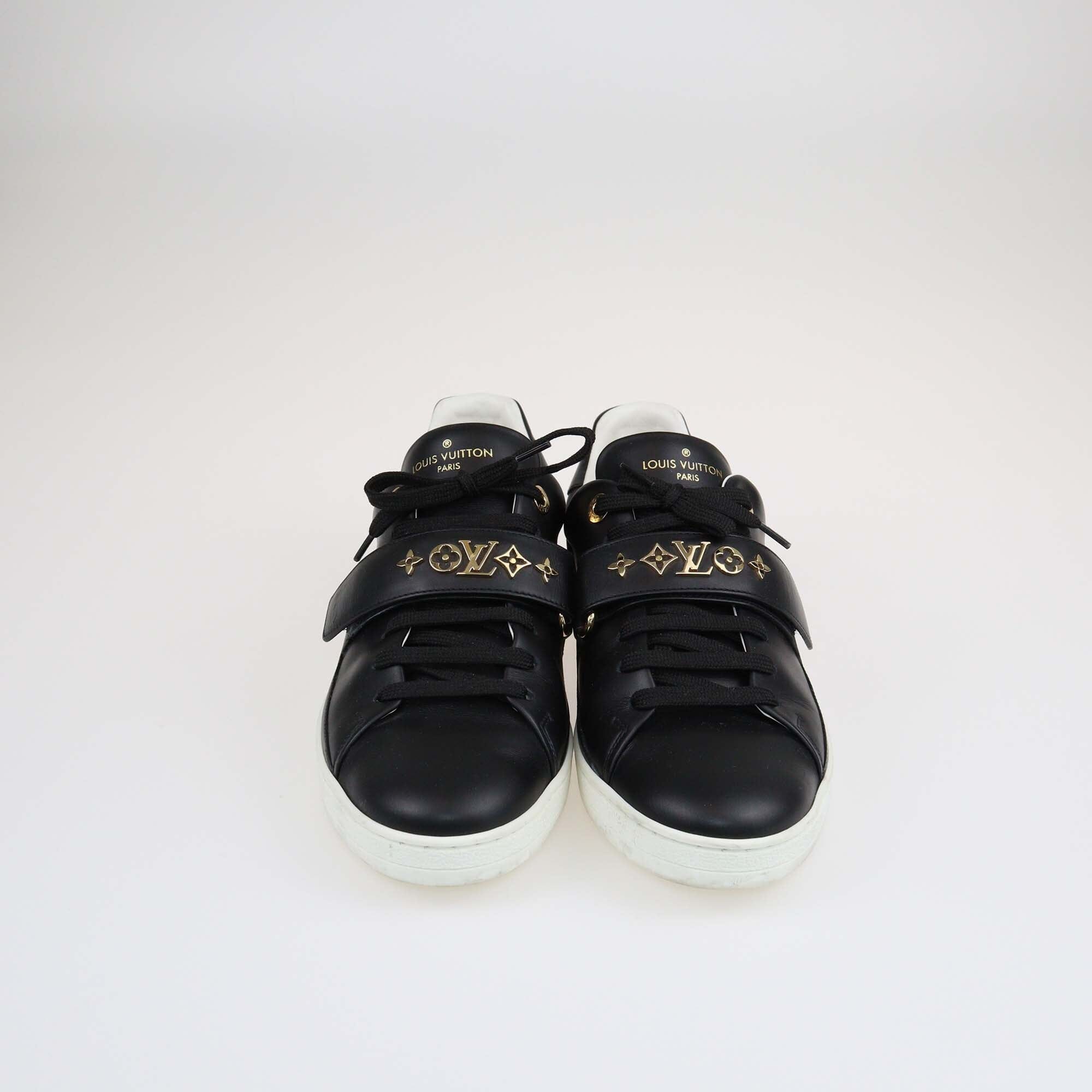 Louis Vuitton Black Frontrow Low Top Sneakers Shoes Louis Vuitton 