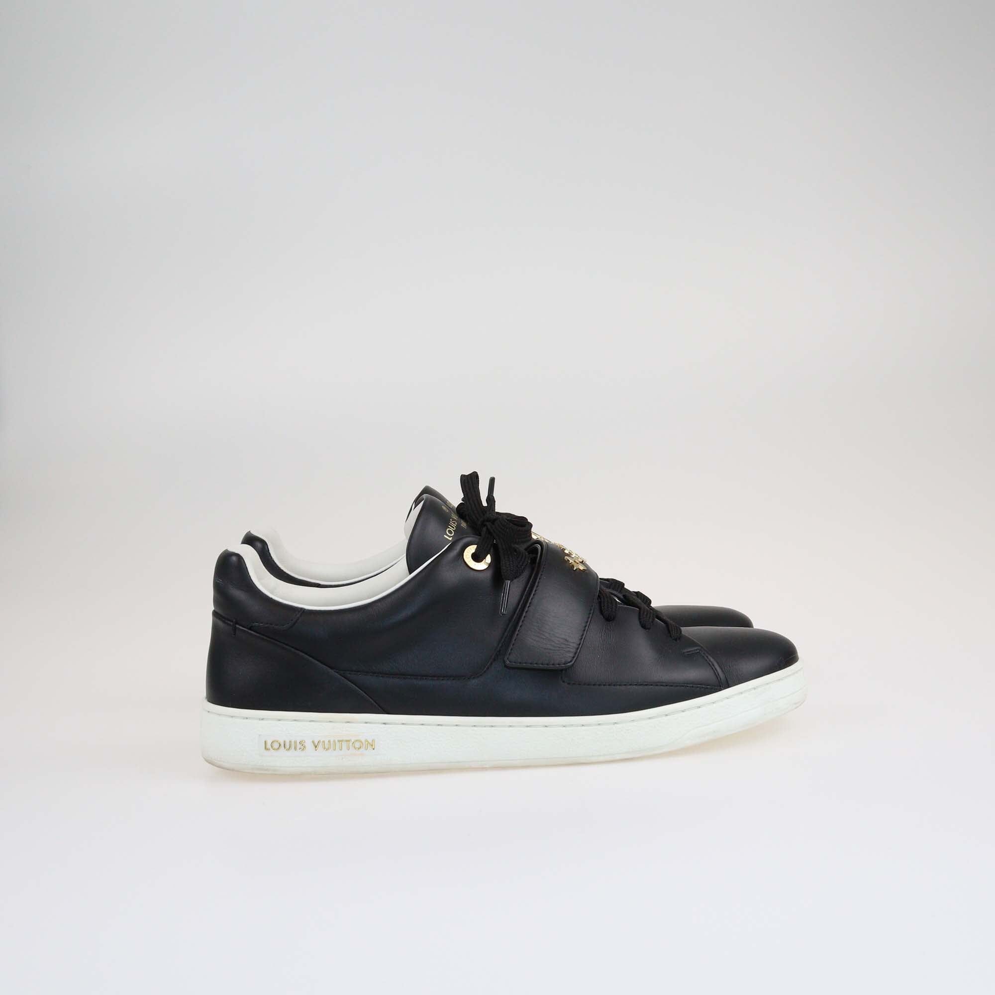 Louis Vuitton Black Frontrow Low Top Sneakers Shoes Louis Vuitton 