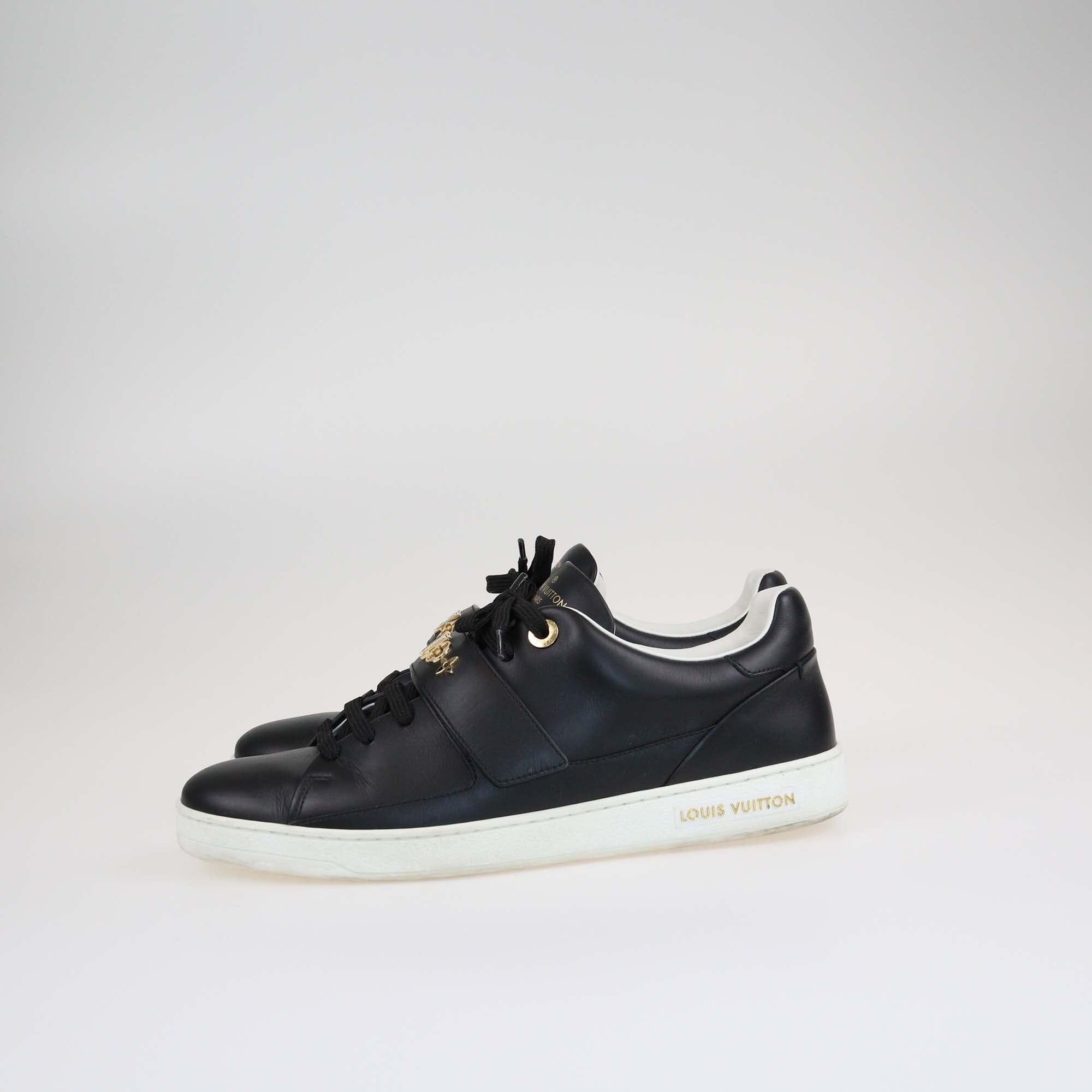 Louis Vuitton Black Frontrow Low Top Sneakers Shoes Louis Vuitton 