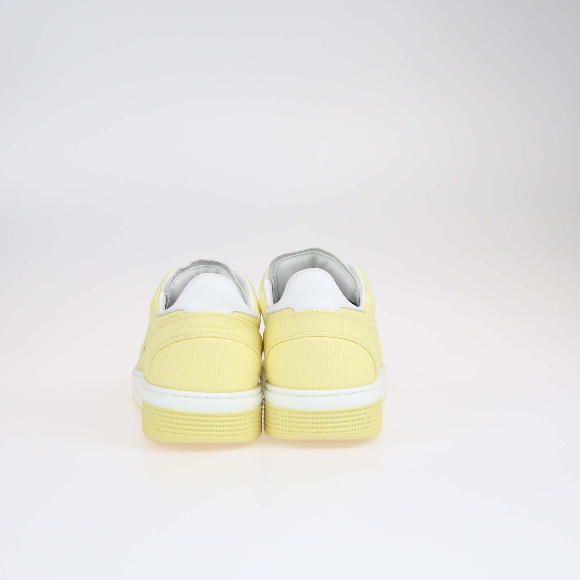 Chanel Yellow/White Interlocking CC Logo Sneakers Shoes Chanel 