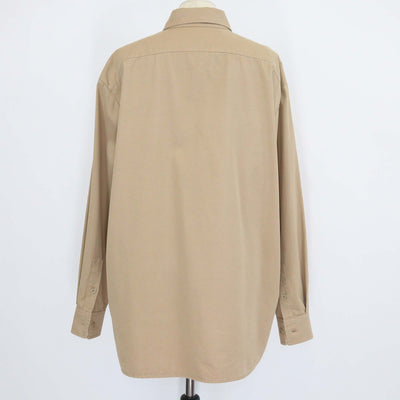 The Row Brown Cotton Blend Long-Sleeve Oversized Shirt
