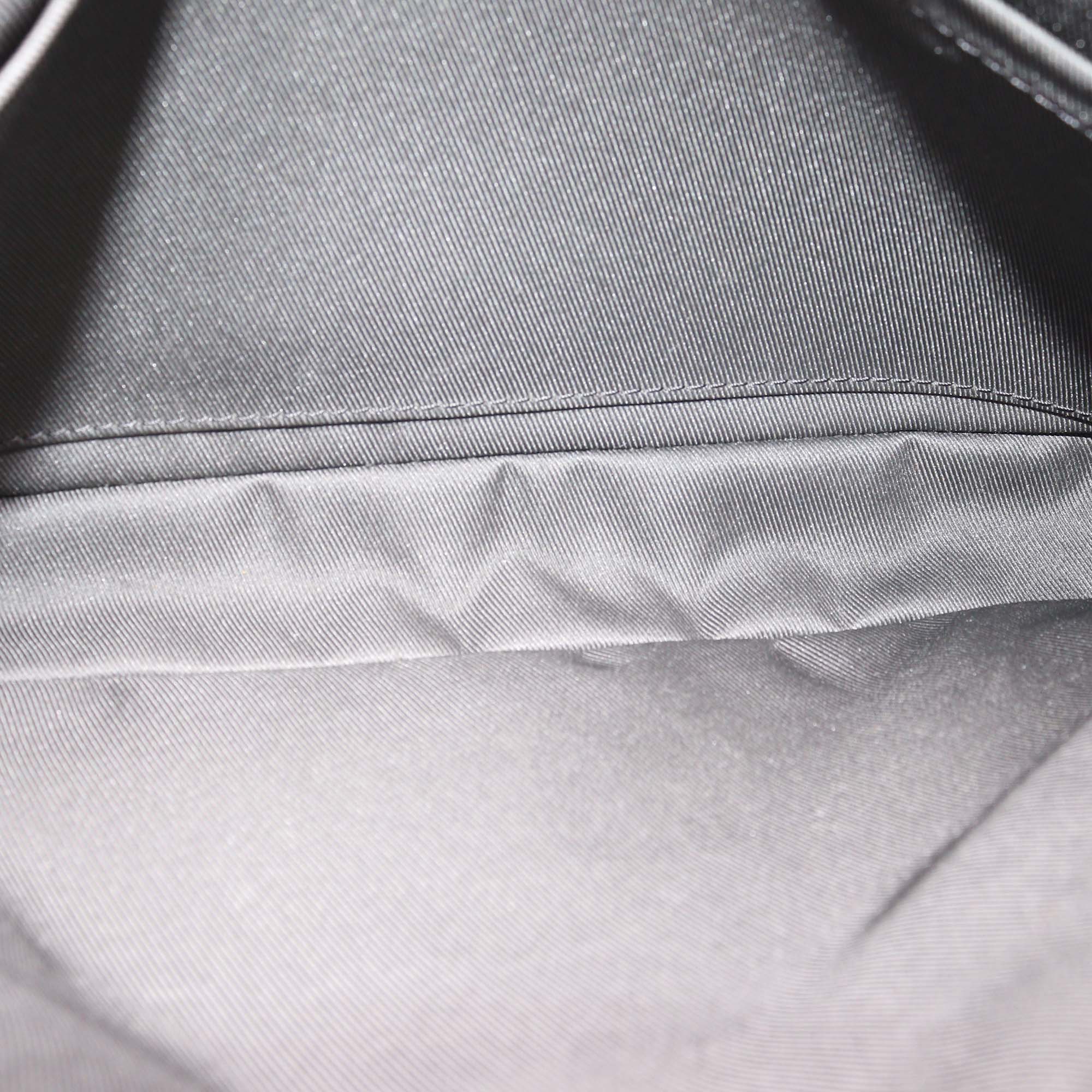 Louis Vuitton Black Monogram Shadow Leather Duo Messenger Bag