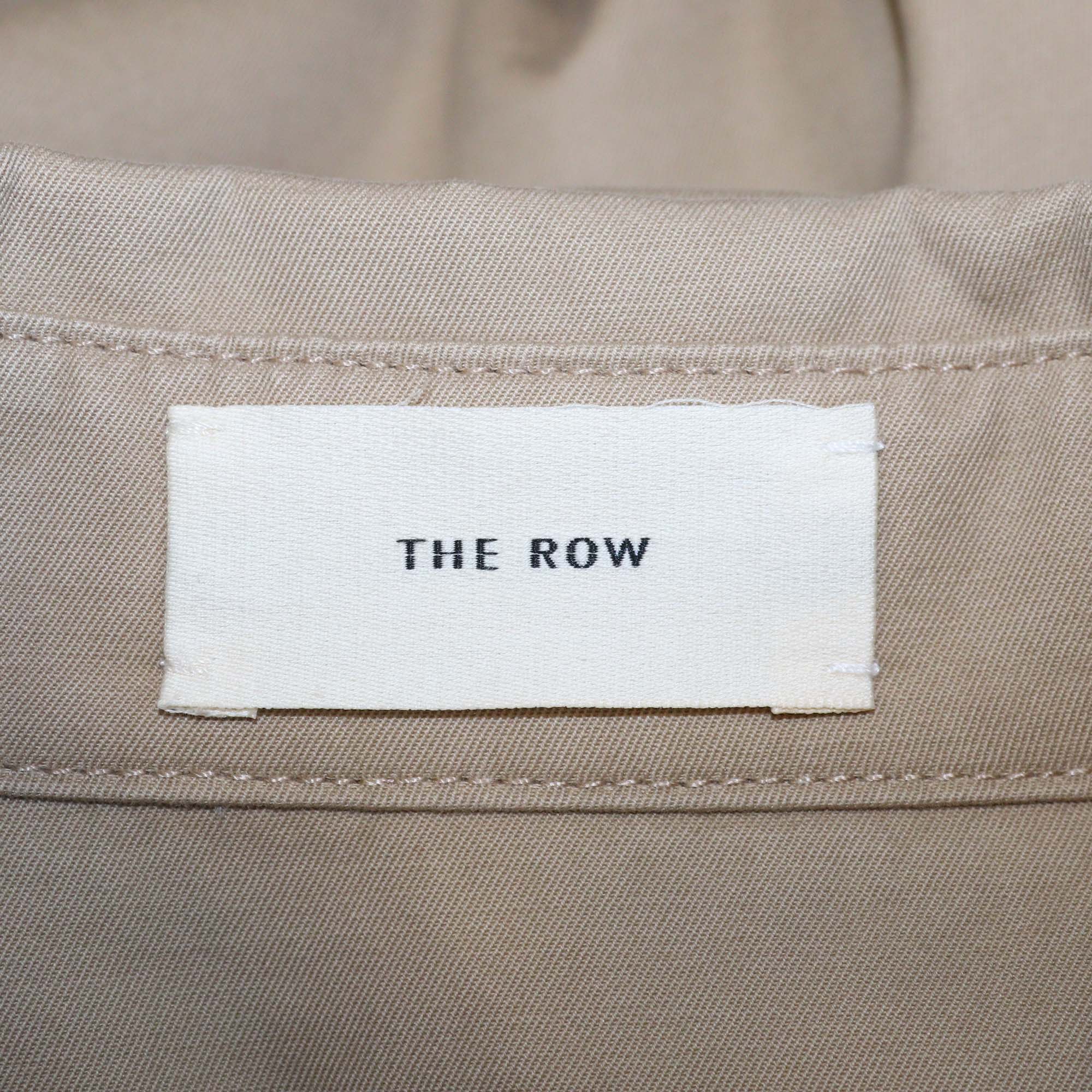 The Row Brown Cotton Blend Long-Sleeve Oversized Shirt