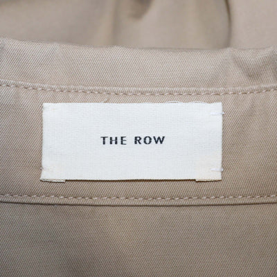 The Row Brown Cotton Blend Long-Sleeve Oversized Shirt