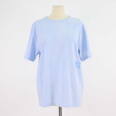 Alexander Wang.T Light Blue Cotton Washed Crew Neck T-Shirt