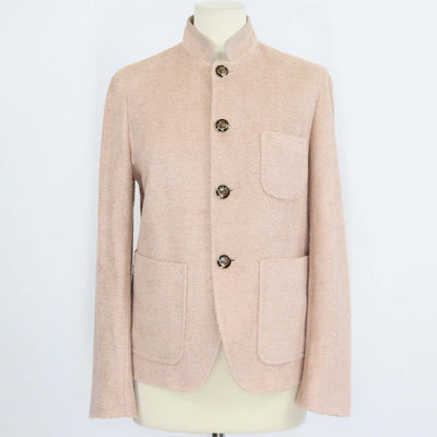 Loro Piana Beige Linen Cotton Blend Spagna Terry Jacket